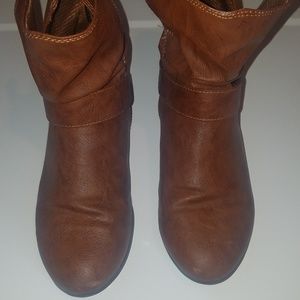 Brown booties